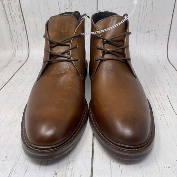 Flag Ltd Chelsea Chukka Boots Mens Size 11.5 Brown Leather Lace Up MRSP $150 main image 6